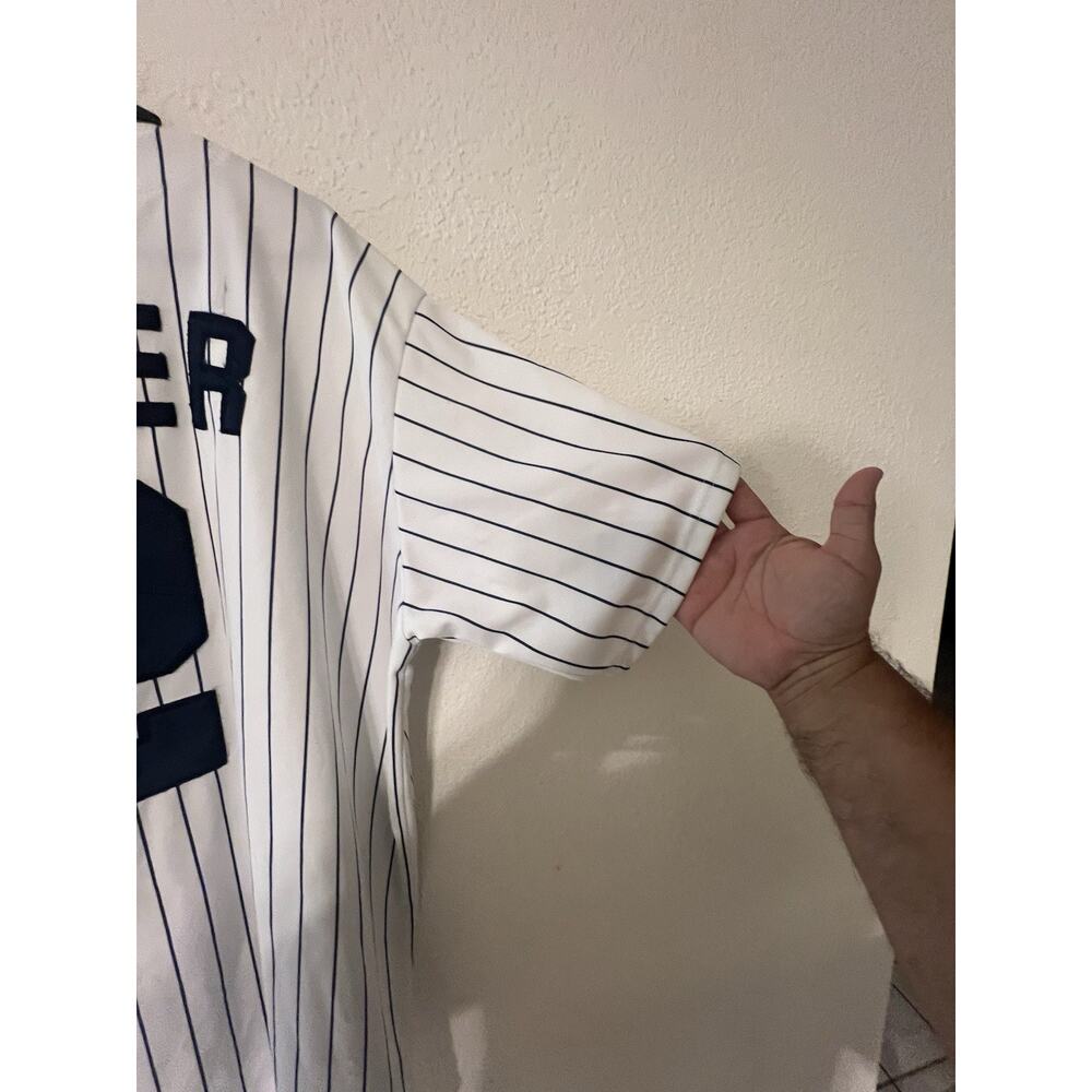 Mitchell’s & Ness New York Yankees Derek Jeter Stripped Jersey SZ 54 PLS Read - Picture 13 of 16